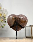 Uruguayan Amethyst Stone Heart Carving - HST0256