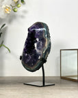 Top Quality Natural Amethyst Geode With Green Jasper Shell - MWS2521