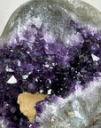 Uruguayan Amethyst Specimen with Yellow Calcite Crystal - MWS2964