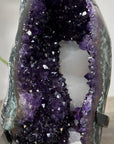 Natural Amethyst Geode with Green Jasper Shell - MWS2353