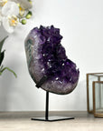 Natural Amethyst Crystal Cluster with Large & Shinny Crystals - MWS2177