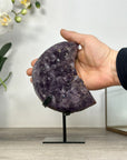 Uruguayan Amethyst Moon Shape Crystal - MWS2579