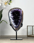 Natural Agate & Amethyst Geode, Stand included - MWS2173