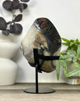 Uruguayan Quartz & Agate Specimen with Calcite & Black Hematite Inclusion - MWS3288