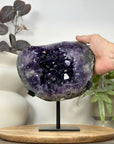 Top Quality Natural amethyst Geode on Stand - MWS3071