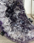 Natural Amethyst Crystal Moon Shape on metal stand - MWS2583