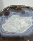 Natural Agate & Quartz Stone Slice for Home Decor - SLC0016