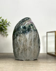 Amethyst Cathedral with Green Jasper Shell - CBP1174