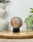 Quartz & Agate Sphere Geode with Crystal Cavity - SPH0208