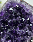 Natural Uruguayan Amethyst Geode with Green Jasper Shell - MWS2932