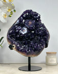 Large Top Quality Amethyst Stone Specimen, Deep Purple Color & Shinny Crystals - MWS1429