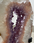 Beautiful Amethyst & Quartz Stone Portal with handmade Stand - MWS1945