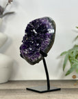 Deep Purple Natural Amethyst Geode with Stand - MWS3232