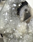 Uruguayan Quartz & Agate Specimen with Calcite & Black Hematite Inclusion - MWS3288