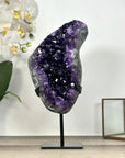 Natural XL Amethyst Stone Statement Piece - Stand Included - MWS2956
