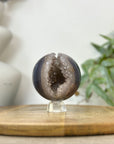 Agate & Quartz Druzy Sphere Geode - SPH0221