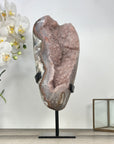 Huge Natural Pink Amethyst Geode - Unique Mineral Display Piece on Stand - MWS2802