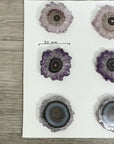 Natural Amerhyst Stalactite Slices Wholesale Flat - Ideal for Pendants - STS0036