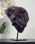 Unique Natural Amethyst & Green Jasper Crystal Cluster - MWS1981