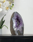 Natural Amethyst Cave Geode with Calcite Crystal Inclusion - CBP1108