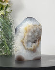 Natual Agate, Quartz & Stone Obelisk Tower - STP0137
