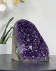 A grade Amethyst Cathedral with Calcite Crystal inclusion and Jasper Shell - CBP1093