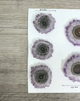 Unique Amethyst Stalactite Slices Set - Natural Crystal for Handmade Jewelry - STS0047