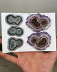 Unique Stalactite Slices Set - Natural Crystal for Handmade Jewelry - STS0077