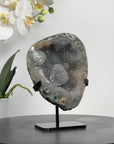 Natural Quartz & Jasper Geode, Stand Included - MWS1470