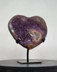 Amazing Natural Amethyst Stone Heart Carving - MWS1047