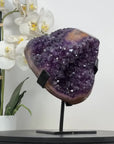 Natural Uruguayan Amethyst & Jasper Crystal Formation - MWS2030