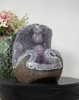 Huge Natural Amethyst & Green Jasper Geode with Stalactite Formation - CBP1073