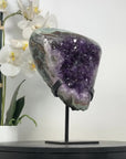 Natural Amethyst Cluster with Green Jasper Matrix - MWS2306