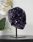 A+ Grade Natural Amethyst Crystal, Metalic Stand Included - MWS1891