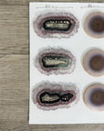 Unique Agate & Quartz Natural Stalactite Slices Set - Natural Crystal for Handmade Jewelry - STS0064