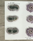 Natural Amethyst Stalactite Slices Wholesale Flat - Ideal for Pendants - STS0031