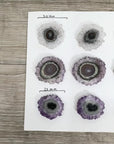 High-Quality Amethyst, Agate & Quartz Stalactite Slices for Jewelers - Wholesale Bulk Pack - STS0050