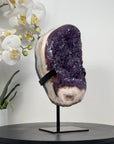 Stunning Natural Amethyst Specimen with Banded Jasper Matrix – Perfect for Home Decor - MWS1915