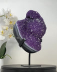 Outstanding Natural Amethyst Cluster wirh Blue Agate Matrix - MWS2384