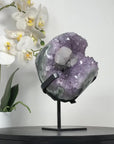 Natural Amethyst Crystal Cluster with Beautiful Calcite Crystal Formation - MWS2349