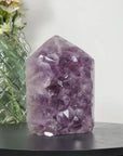Amethyst Stone Tower with Huge Crystals - STP0145