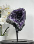 Stunning Large Natural Amethyst Crystal with Green Jasper Shell - MWS1849