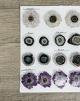 Natural Amethyst, Quartz & Jasper Stalactite Slices Wholesale Flat - Ideal for Pendants - STS0065