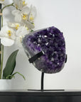 Deep Purple Natural Amethyst Crystal Cluster - MWS2180