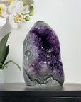 Amethyst Cathedral with Green Jasper Shell - CBP1174