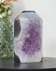 Blue Banded Agate & Amethyst Stone Tower - STP0153