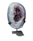 Stunning Blue Agate & Amethyst Geode - MWS1521