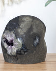 Amethyst Geode with Beautiful Calcite Crystal Specimen - MSP0178 - Southern Minerals