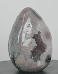 Stunning Quartz and Jasper Natural Stone Egg Carving - STE0043