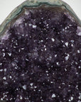 Unique Amethyst Cathedral with Stunning Calcite Formations and Jasper Shell - CBP0669